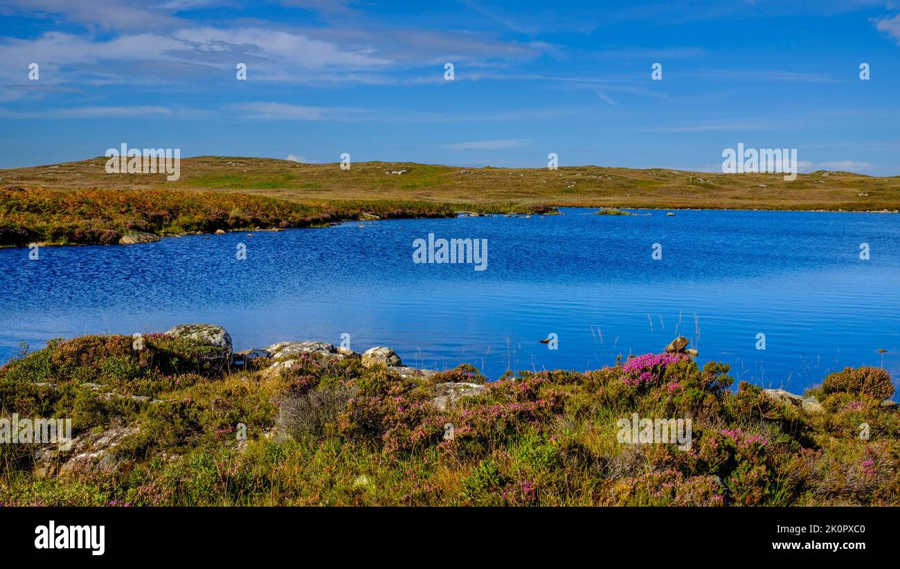 Loch Ronard sur l'île Hebridean de Coll, en Écosse Banque D'Images