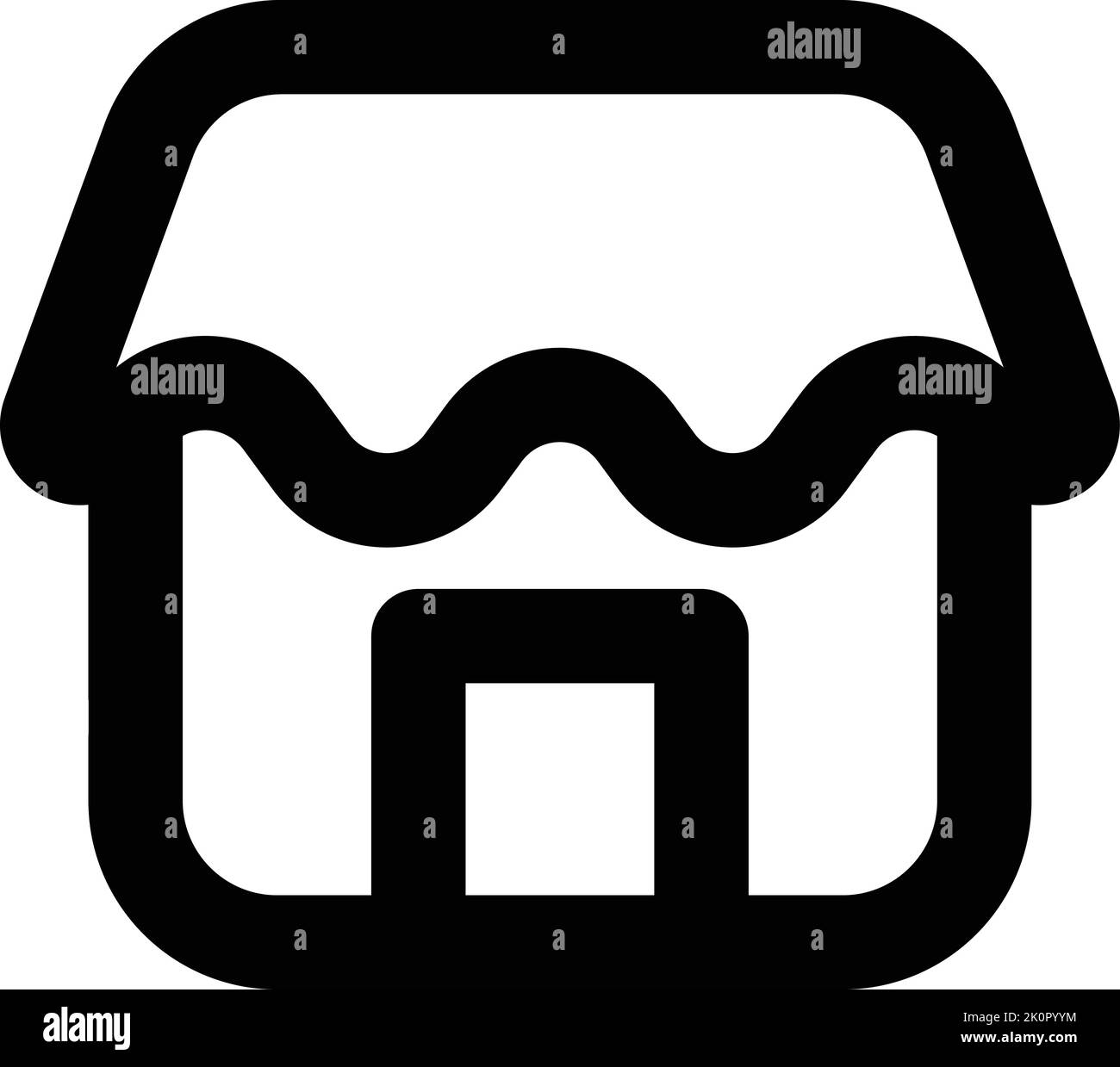 L'icône du magasin pour la conception de l'application d'interface utilisateur Illustration de Vecteur