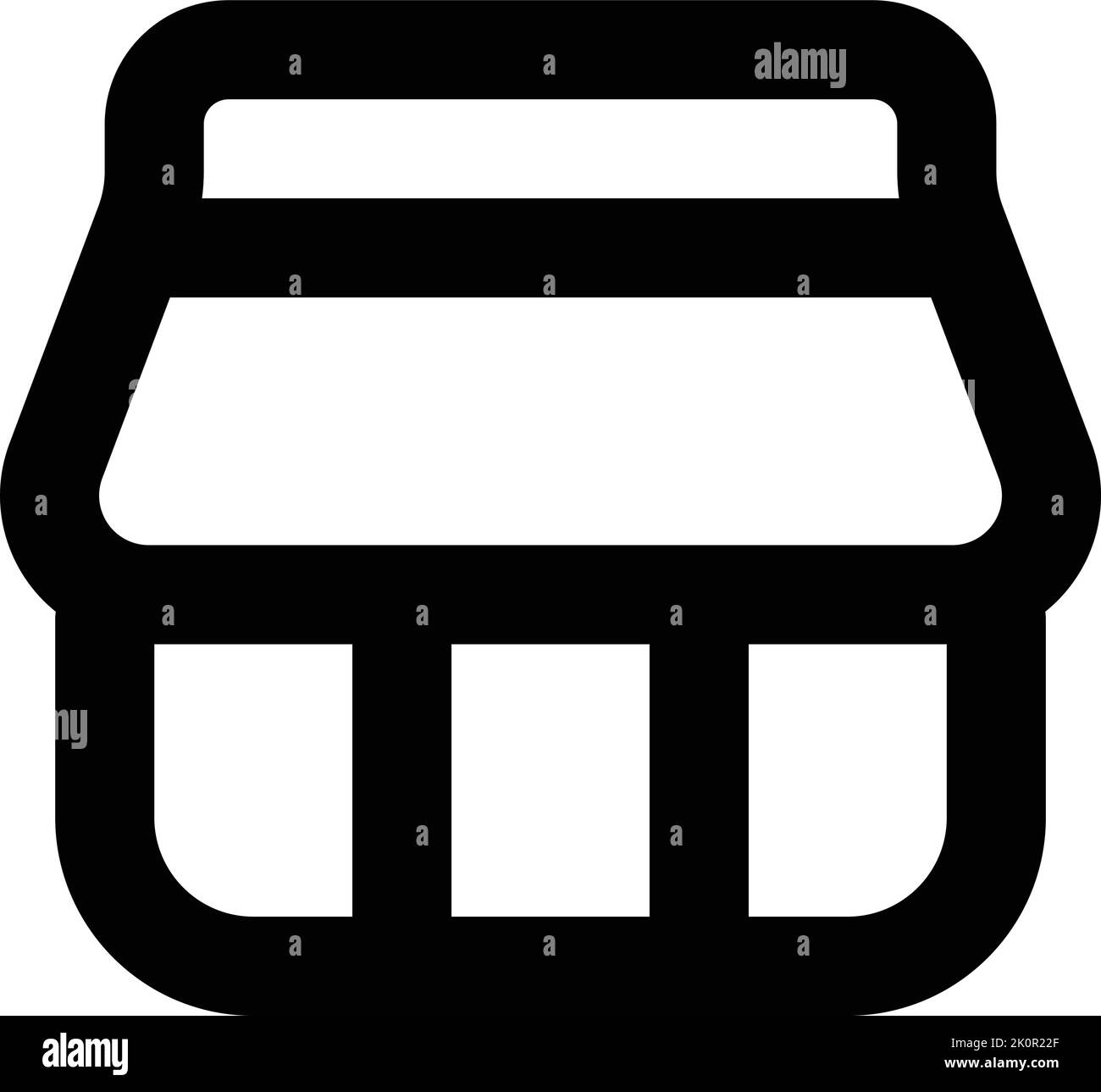 L'icône Store 2 pour la conception de l'application d'interface utilisateur Illustration de Vecteur