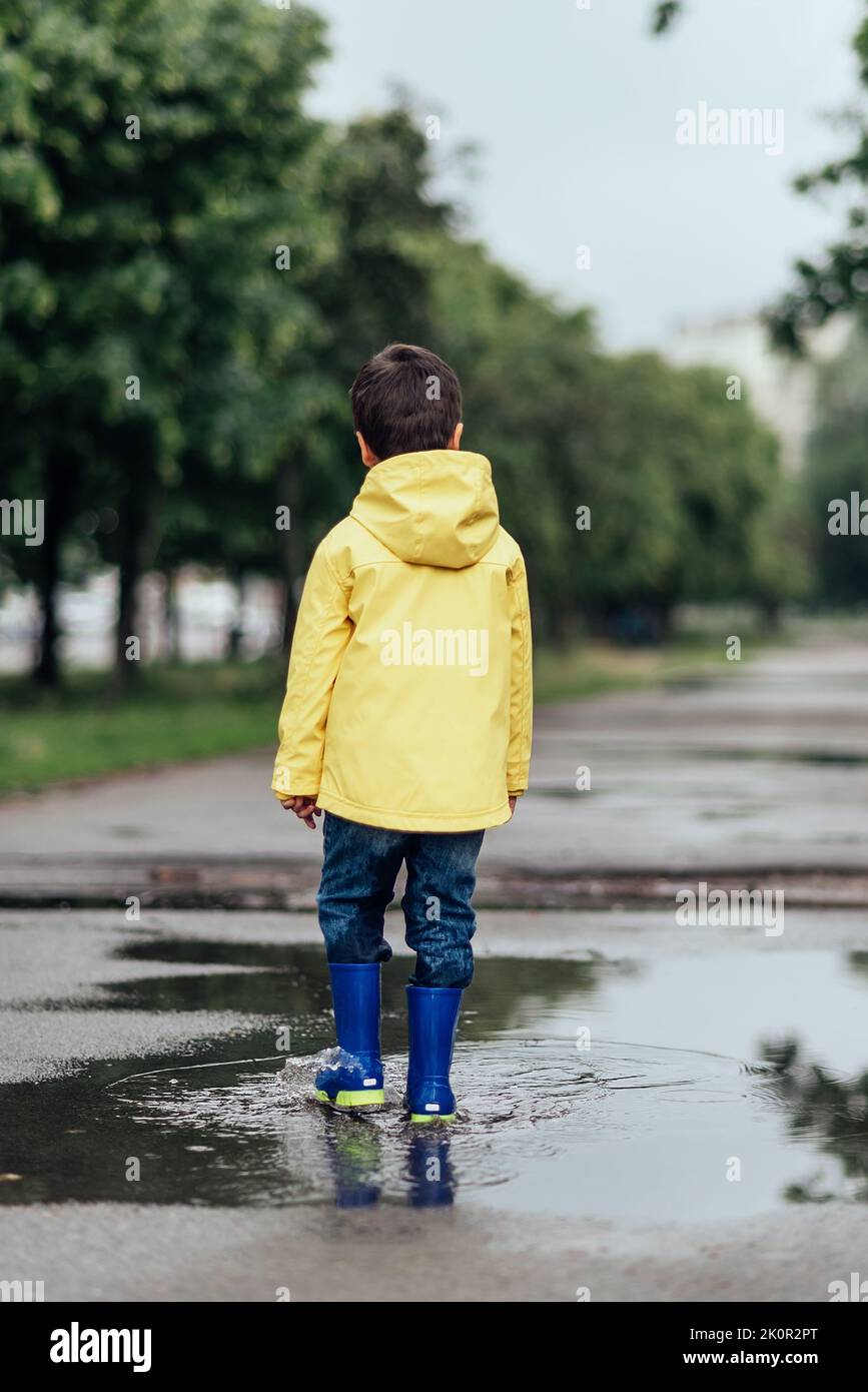 Pantalon De Pluie Imperméable Enfant - Polyester Léger, Bandes Réfléchissantes - Pour école, Randonnée, Jeux Extérieurs - Taille élastique