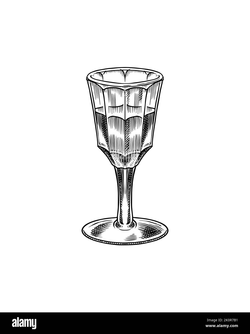 Absinth Stromu, un produit de style bohémien. Grenaille de verre. Étiquette pour affiche rétro ou bannière. Dessin vintage gravé à la main. Style de coupe de bois. Vecteur Illustration de Vecteur