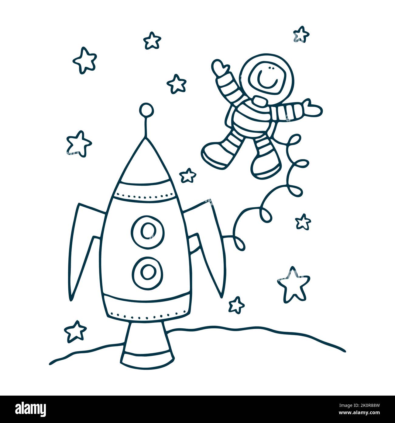 Icône astronaute isolée sur fond blanc de la collection spatiale. Icône astronaute symbole astronaute branché et moderne pour logo, web, app, UI. Astronaute Banque D'Images