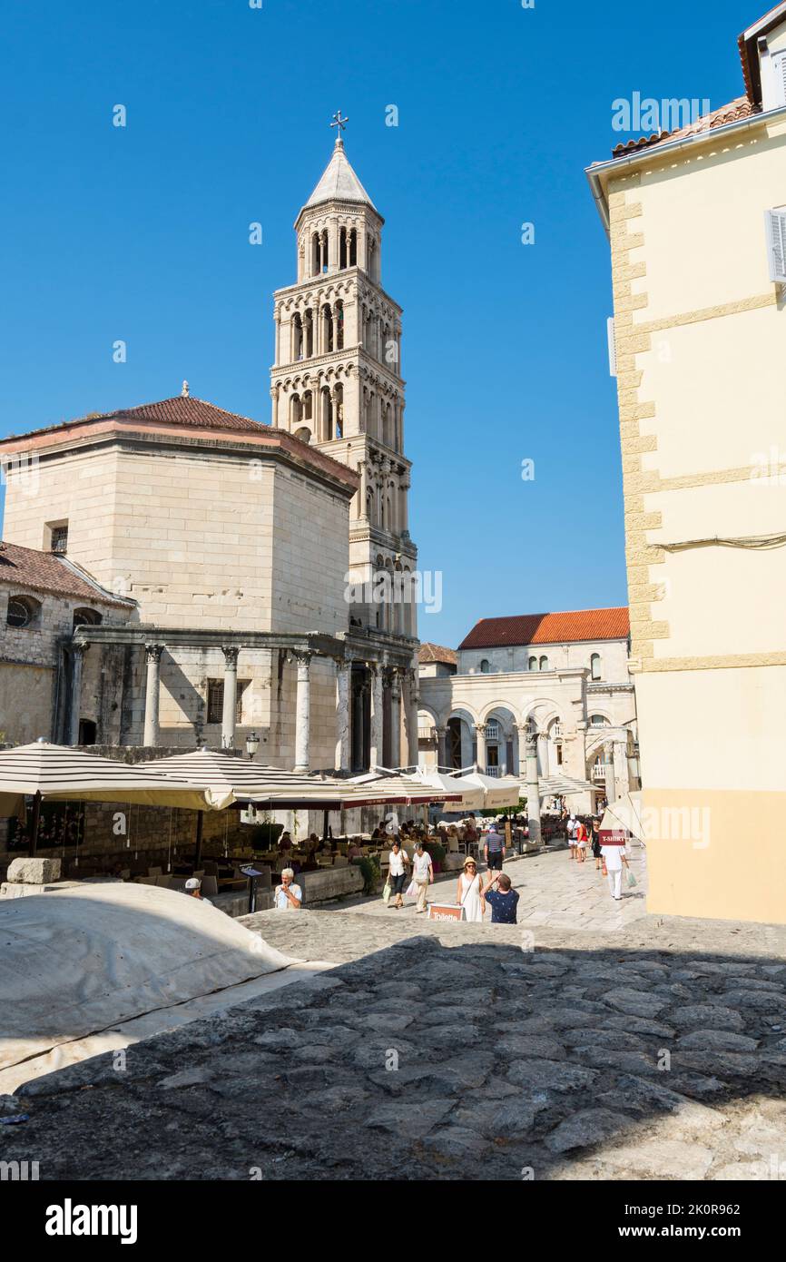 La cathédrale Saint Domnius de Split, Croatie Banque D'Images