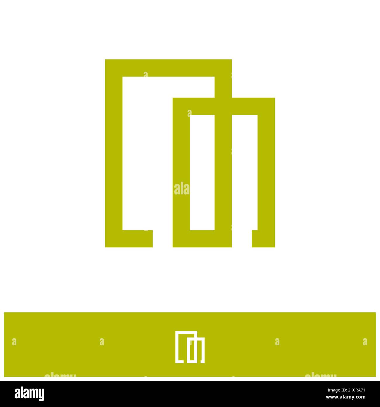 Modèle de logo d'entreprise immobilier, conception de vecteur de logo de bâtiment, d'aménagement immobilier et de construction Banque D'Images