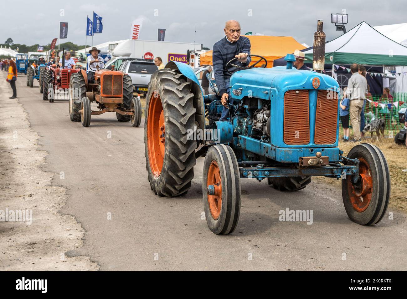 Fordson Major Tractor, Farm Machinery Parade, Dorset County Show 2022, Dorset, Royaume-Uni Banque D'Images