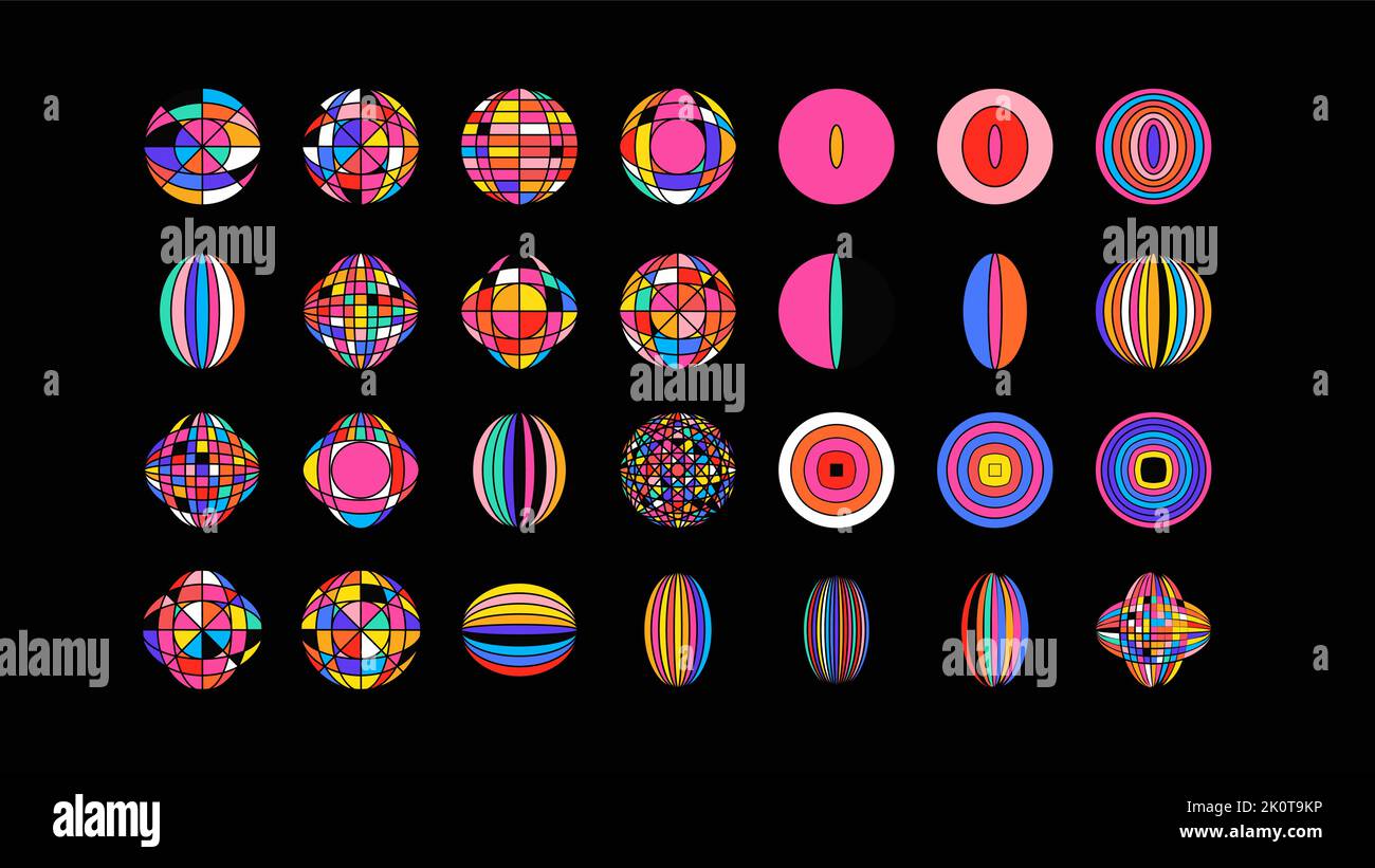Formes Brutalisme pour un style minimaliste suisse. Des figures géométriques tendance. Illustration de Vecteur