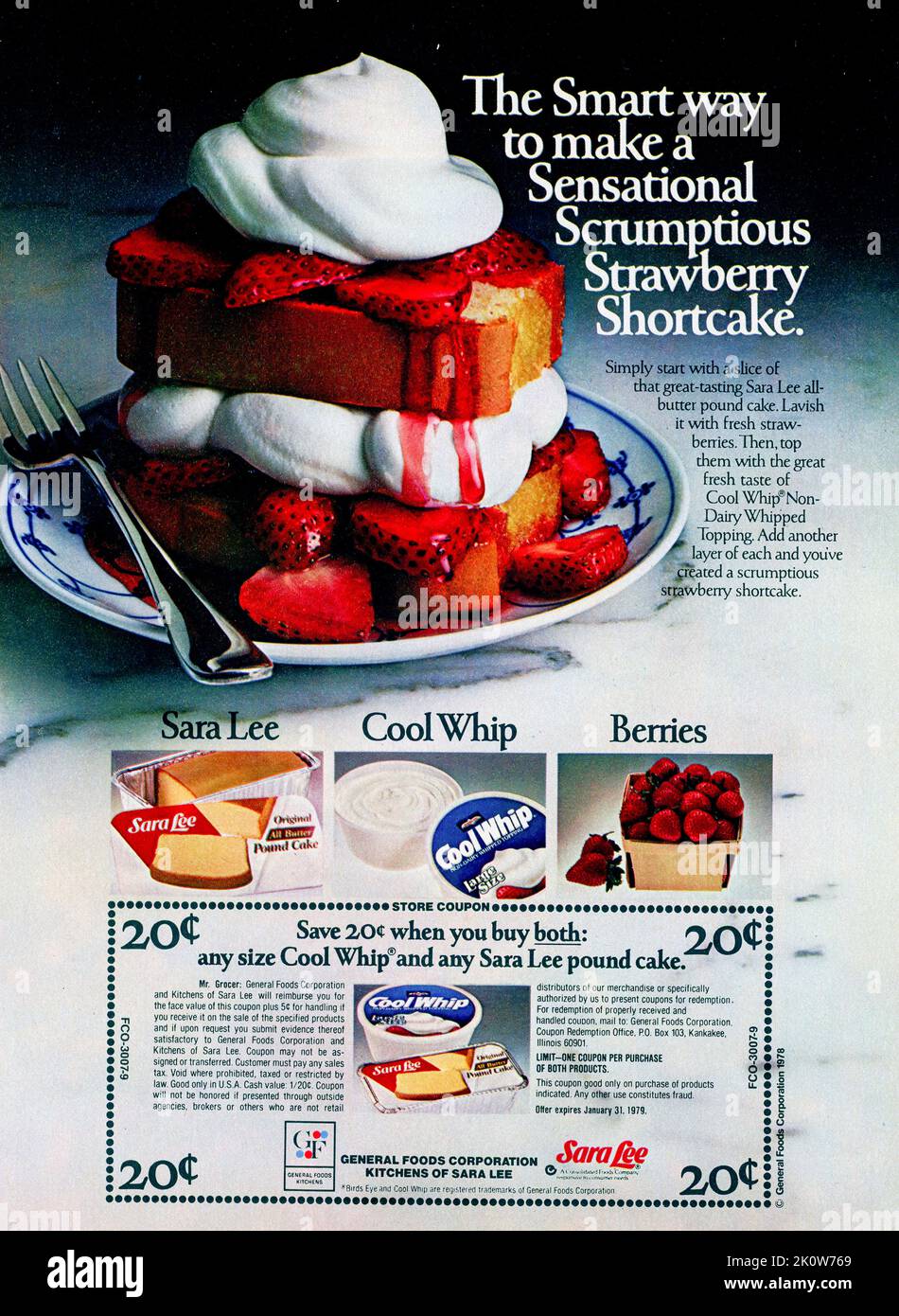 Vintage 19 Mai 1978 Publicité magazine 'Family Circle', Etats-Unis Banque D'Images