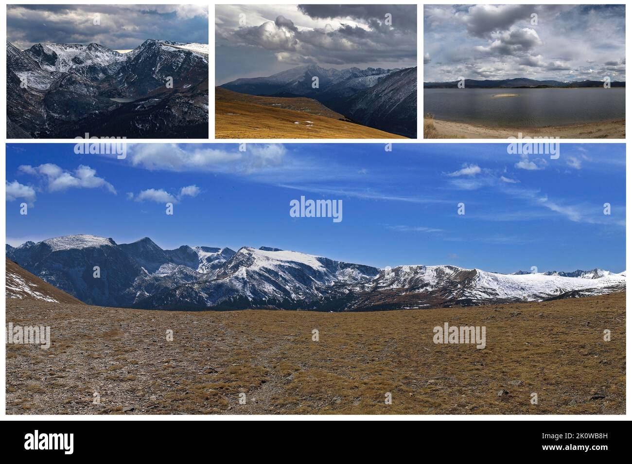 Immergé dans la nature des montagnes Rocheuses (Colorado USA), il est situé la belle réserve naturelle d'Estes Park Banque D'Images