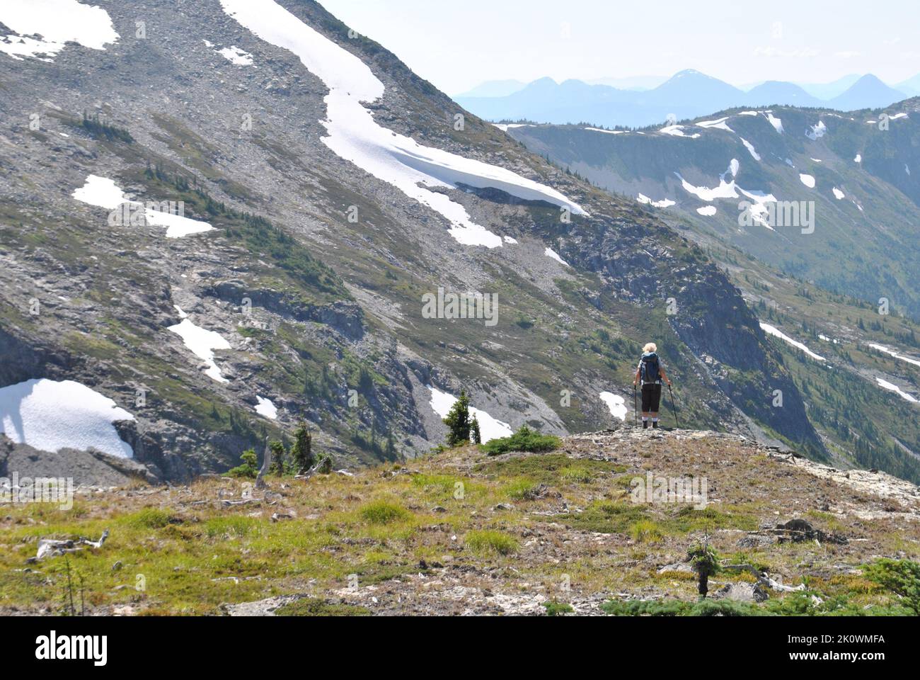 Illal Mountain, Meadow et Meandering Creek Banque D'Images