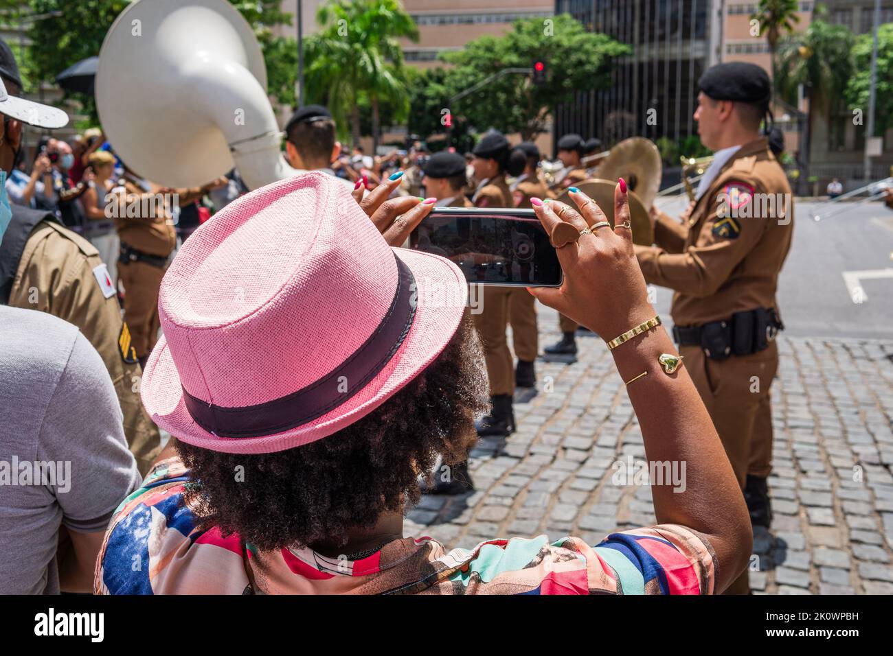 Page De Garde Brésil Troca da guarda do palacio da liberdade Banque de photographies et d