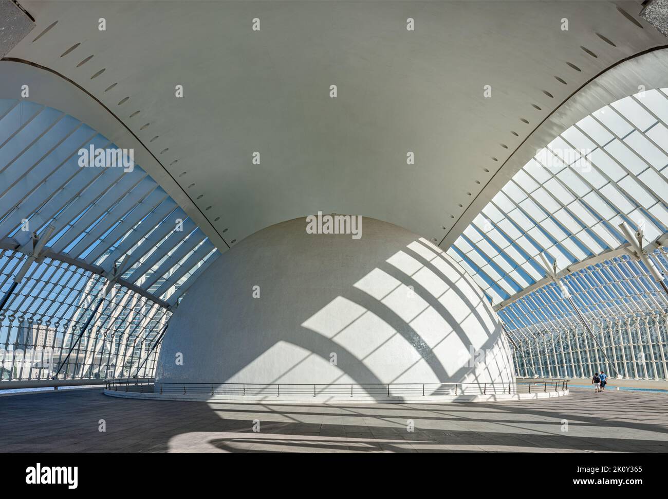 L'Hemisféric, cinéma Imax à la Cité des Arts et des Sciences (Ciutat des Arts i les Ciències) à Valence, Espagne. Banque D'Images