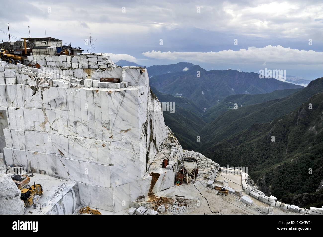 Carrara (Toscane, Italie), carrières de marbre Banque D'Images
