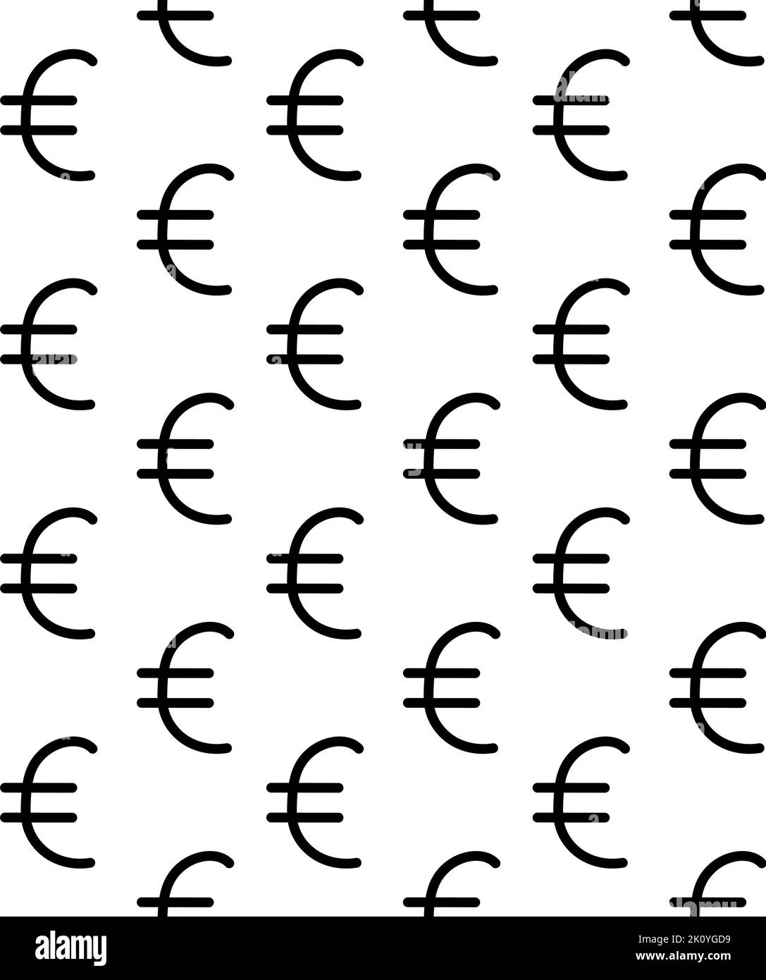 Schéma vectoriel transparent du signe de l'euro Illustration de Vecteur