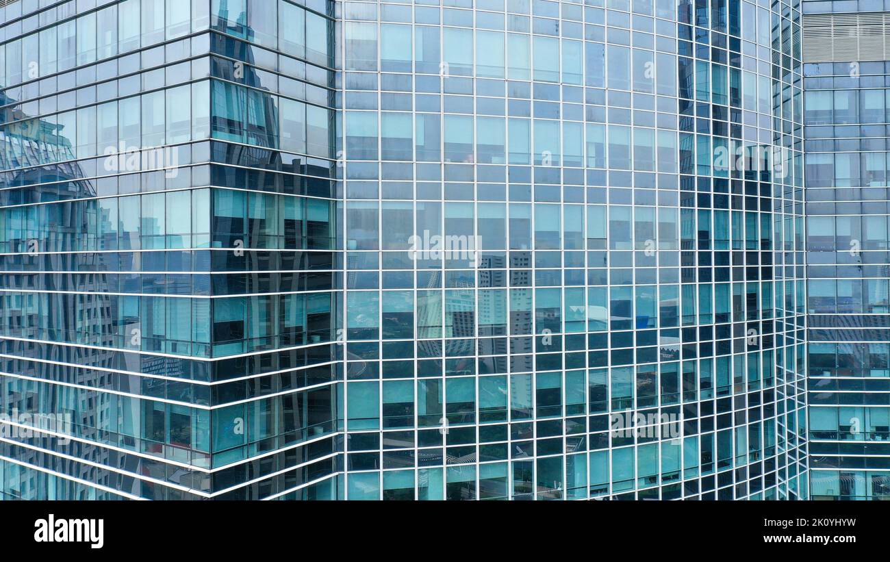 Mur de verre de bâtiment industriel moderne, peut être utilisé comme arrière-plan Banque D'Images