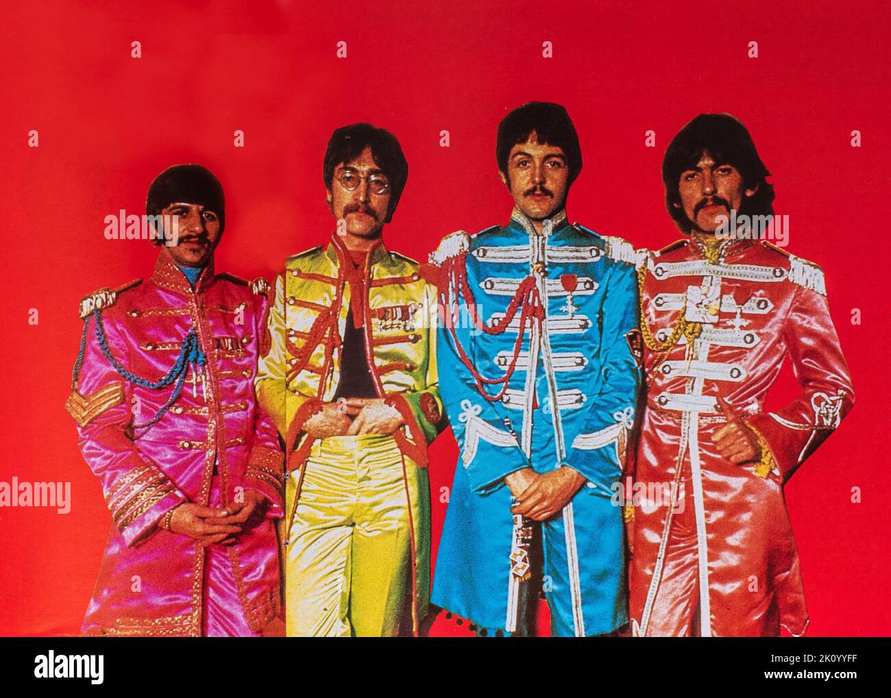 EMI CD Disc Booklet - The Beatles - SG Peppers Lonely Hearts Club. Banque D'Images