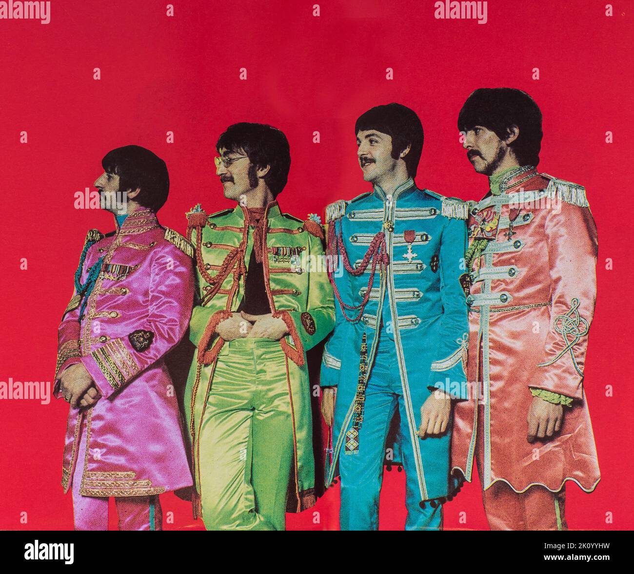 EMI CD Disc Booklet - The Beatles - SG Peppers Lonely Hearts Club. Banque D'Images