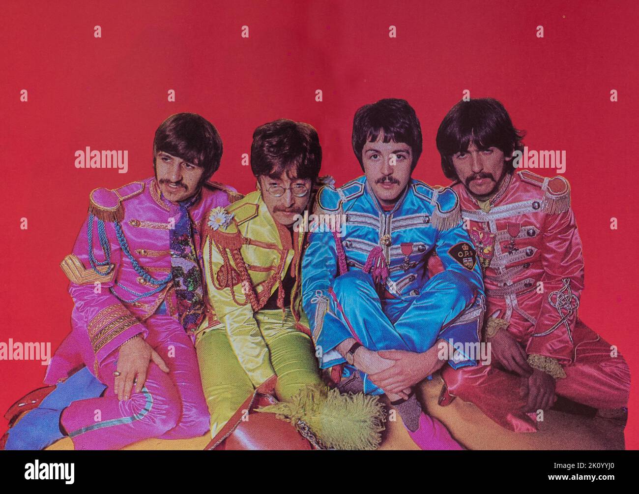 EMI CD Disc Booklet - The Beatles - SG Peppers Lonely Hearts Club. Banque D'Images
