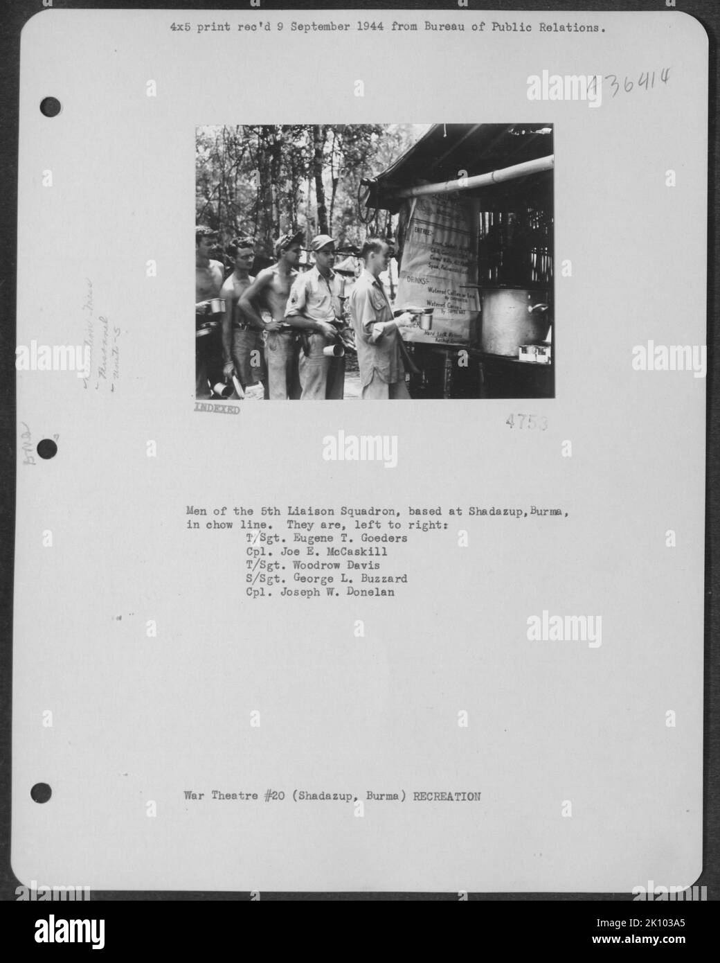 Aviation, Birmanie, Inde et GUERRE RÉCRÉATIVE Banque D'Images