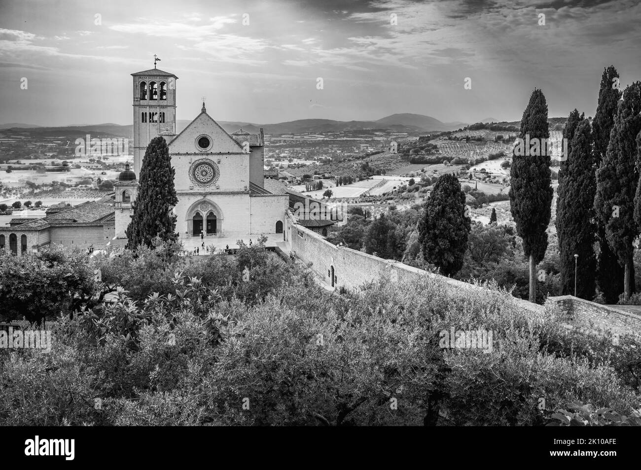 Ancienne basilique papale de San Francesco d'Assise. Art et religion. Banque D'Images