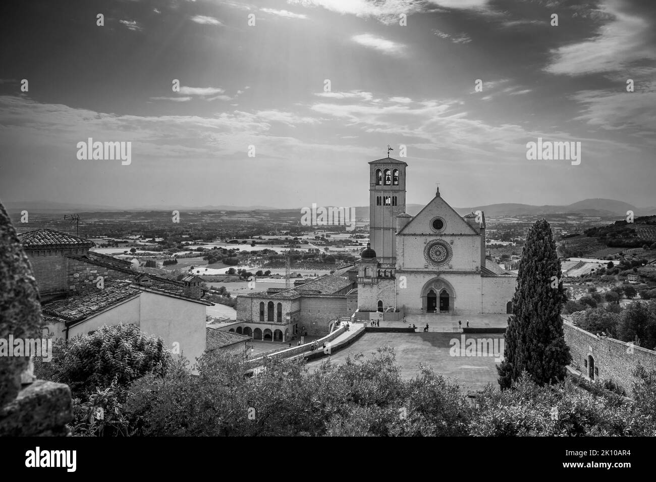 Ancienne basilique papale de San Francesco d'Assise. Art et religion. Banque D'Images