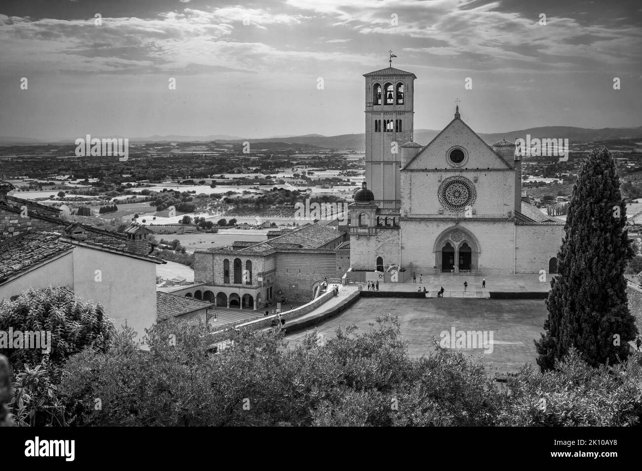 Ancienne basilique papale de San Francesco d'Assise. Art et religion. Banque D'Images