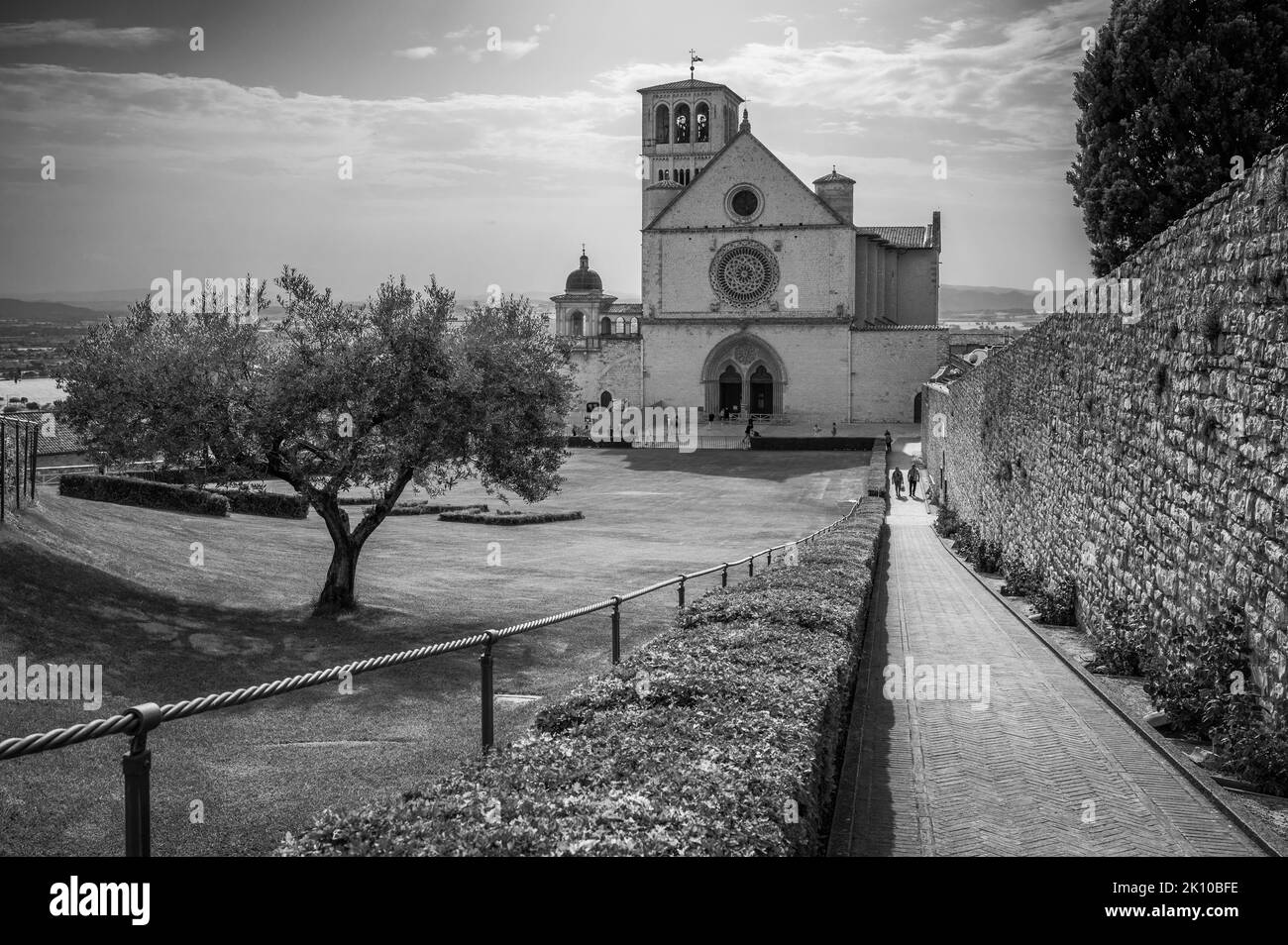 Ancienne basilique papale de San Francesco d'Assise. Art et religion. Banque D'Images