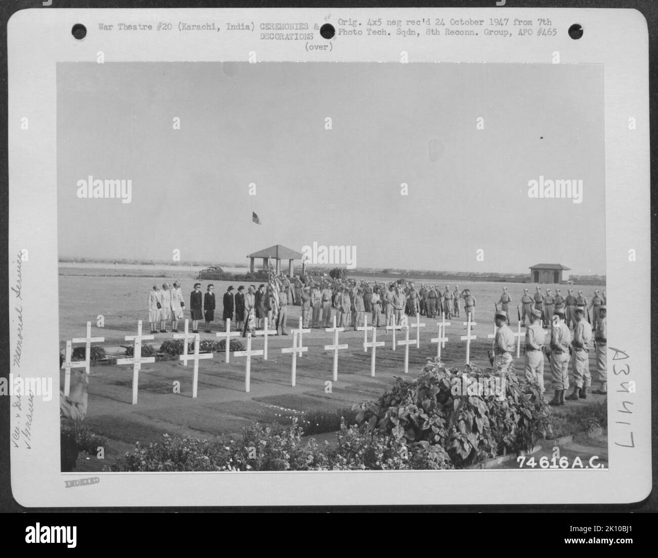 Aviation, Birmanie, Inde et cérémonies et décorations, guerre du MEMORIALSERVICES Banque D'Images