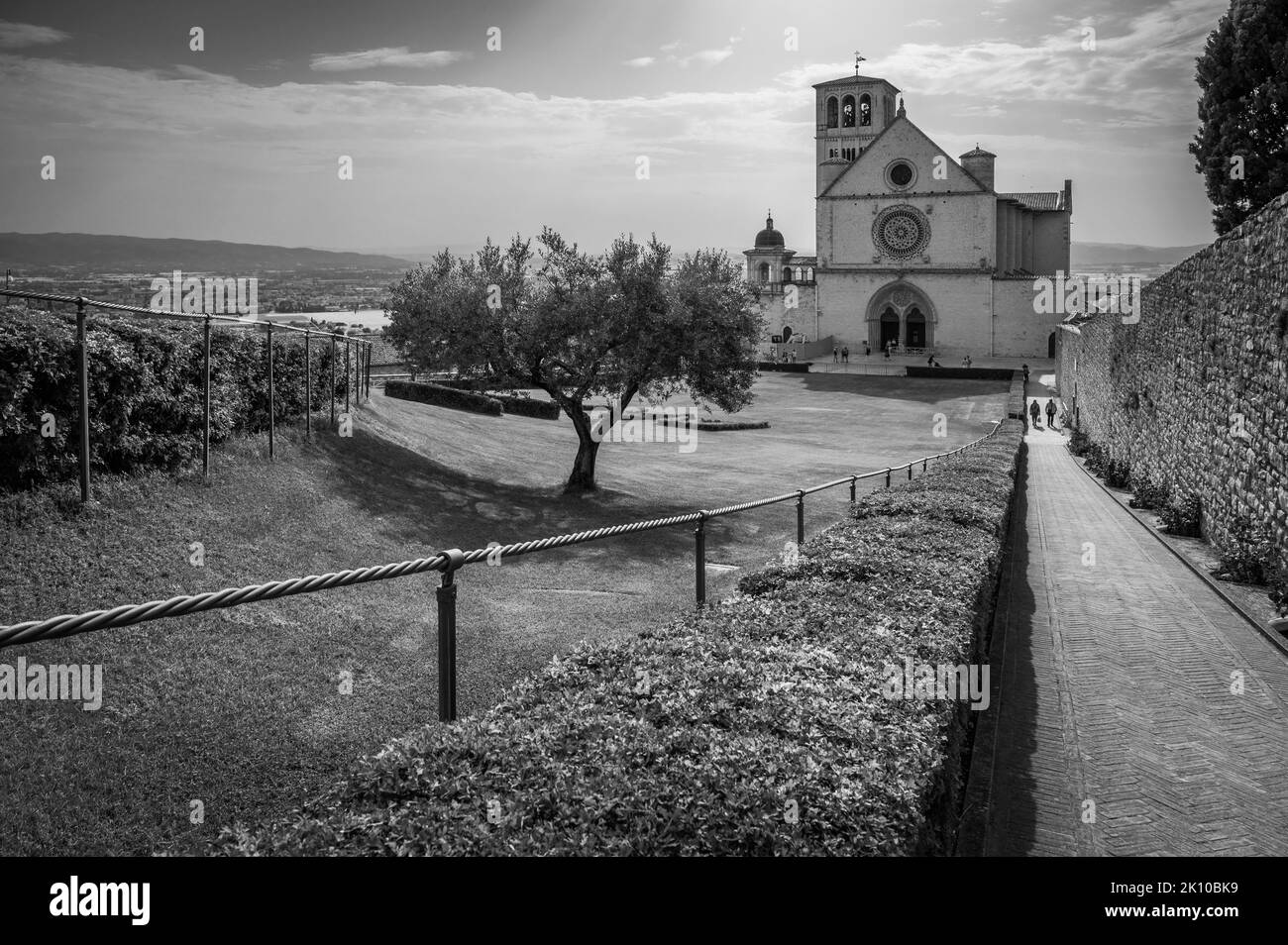 Ancienne basilique papale de San Francesco d'Assise. Art et religion. Banque D'Images