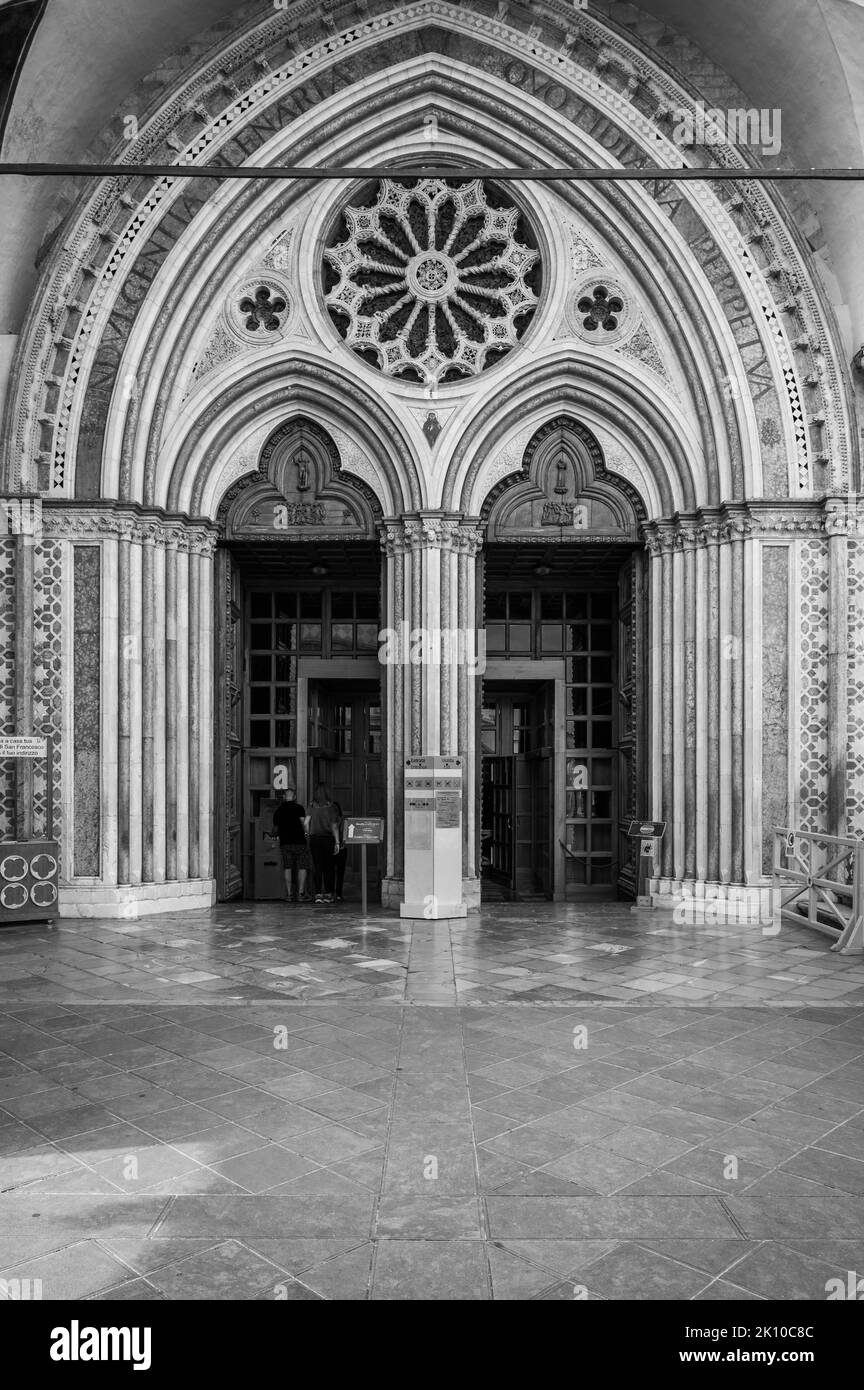 Ancienne basilique papale de San Francesco d'Assise. Art et religion. Banque D'Images