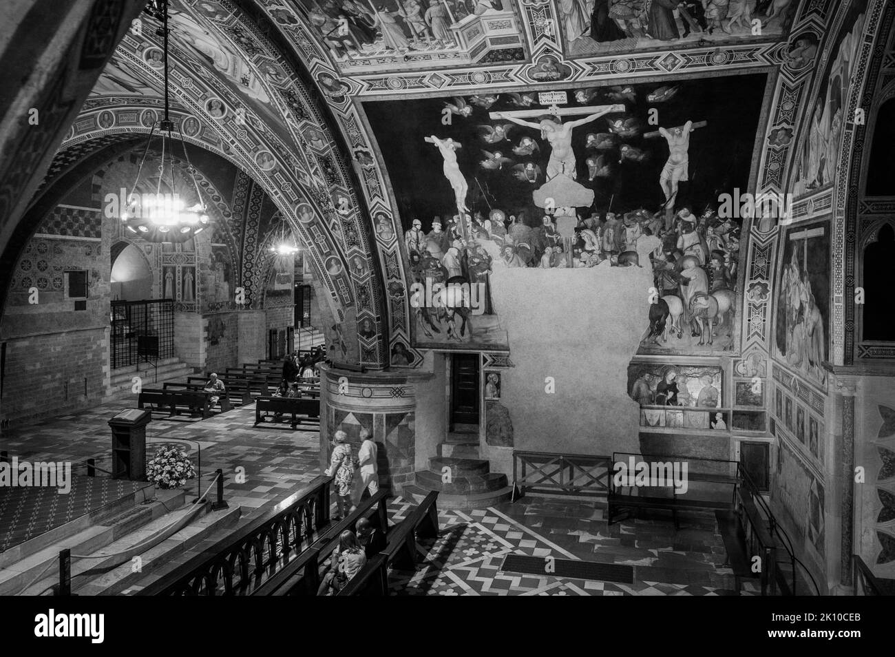 Ancienne basilique papale de San Francesco d'Assise. Art et religion. Banque D'Images