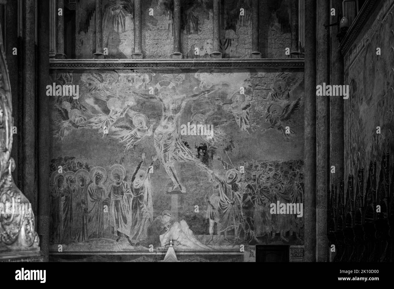 Ancienne basilique papale de San Francesco d'Assise. Art et religion. Banque D'Images