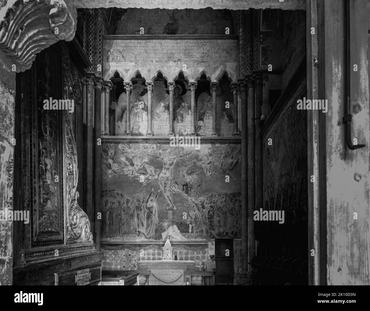 Ancienne basilique papale de San Francesco d'Assise. Art et religion. Banque D'Images