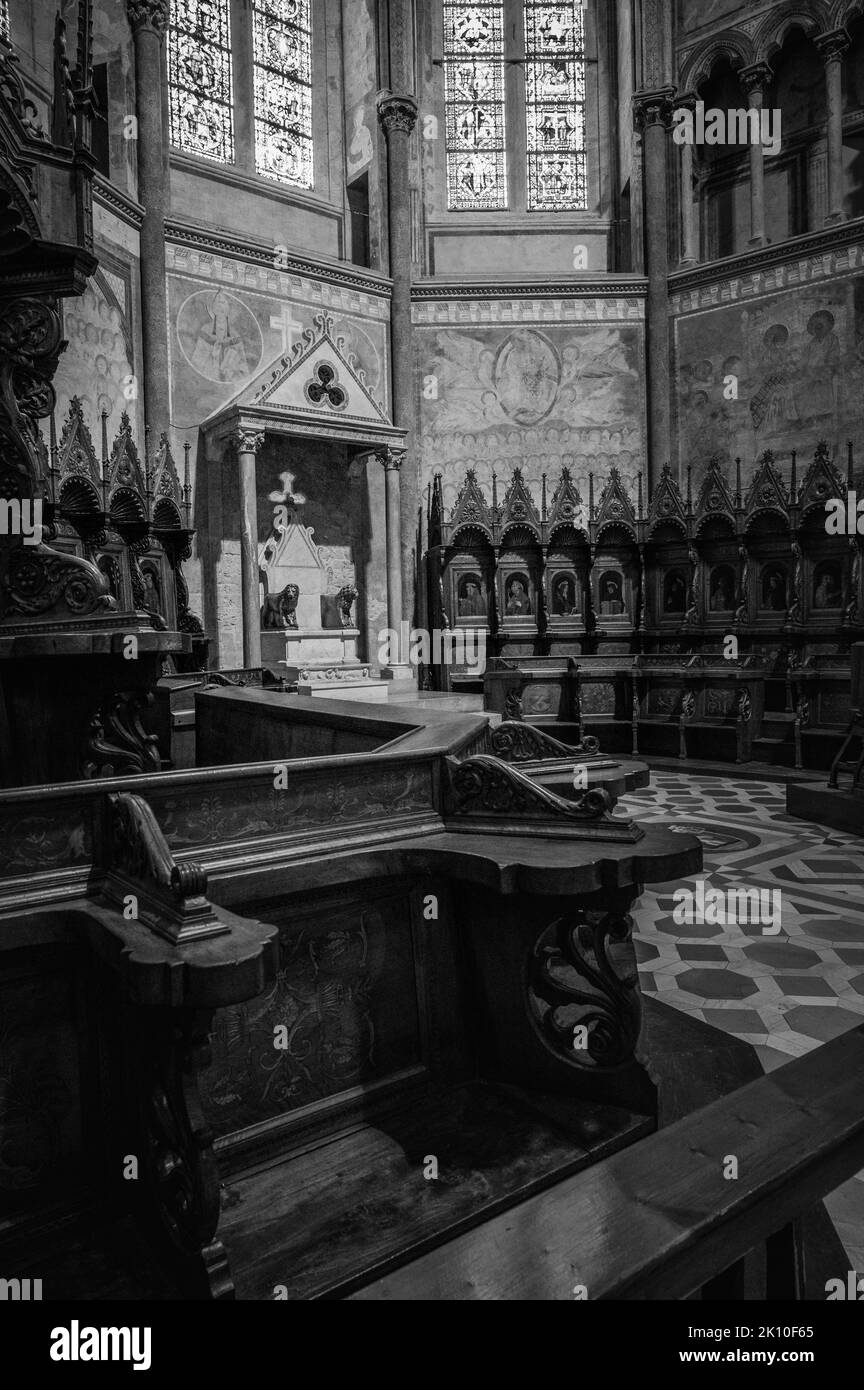 Ancienne basilique papale de San Francesco d'Assise. Art et religion. Banque D'Images