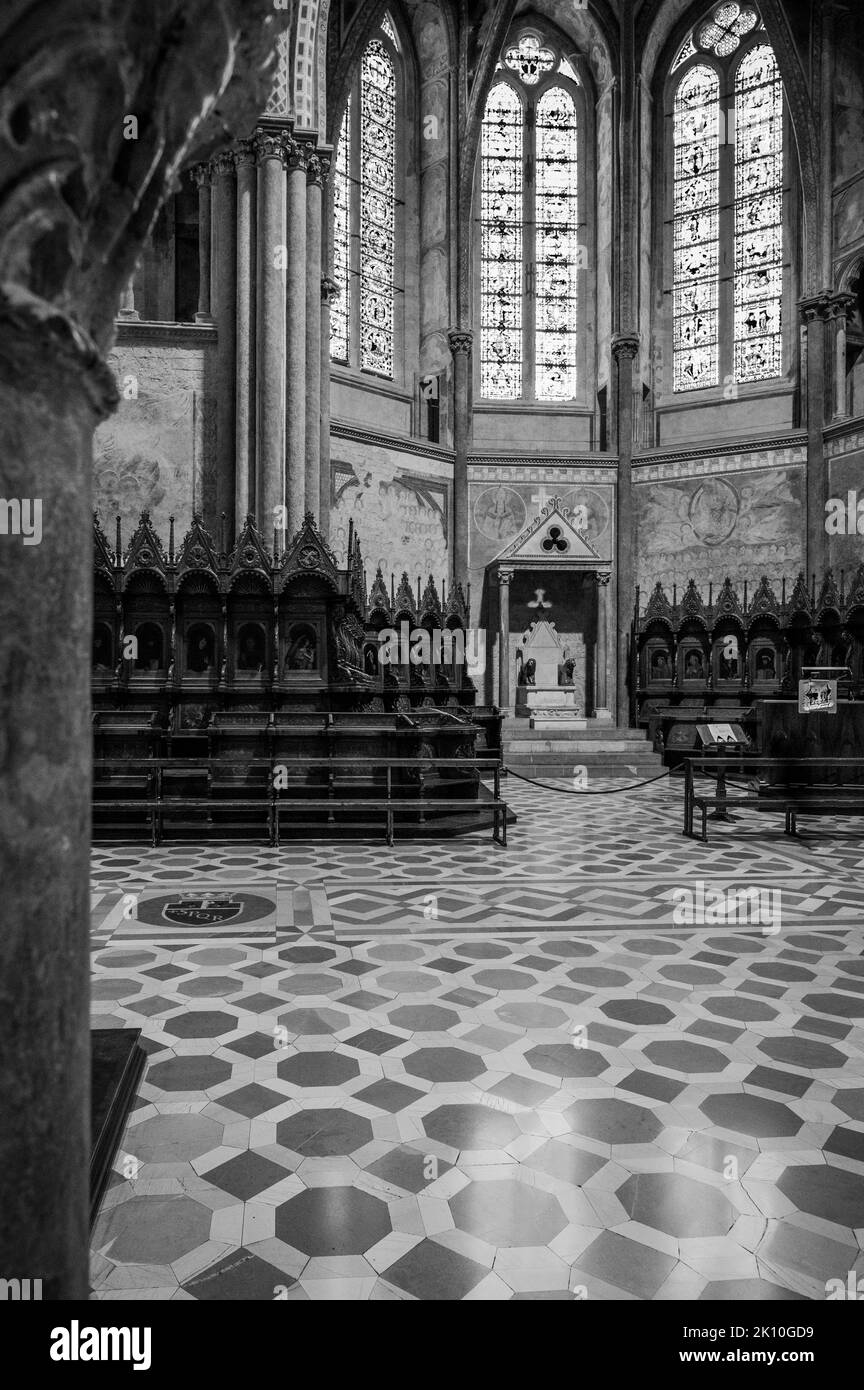 Ancienne basilique papale de San Francesco d'Assise. Art et religion. Banque D'Images