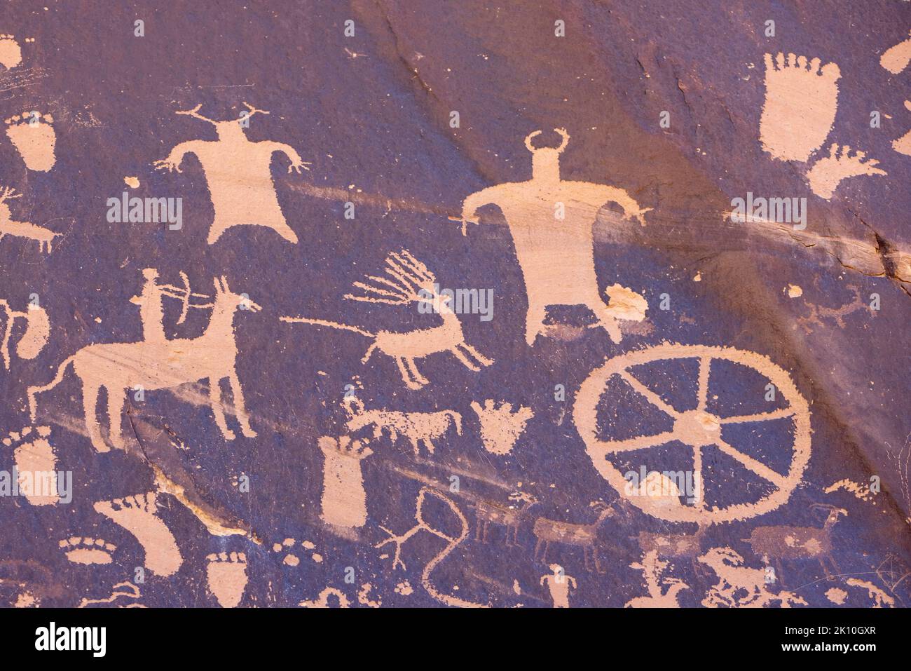 Le journal de pétroglyphes Rock, dans le comté de San Juan, Utah, est