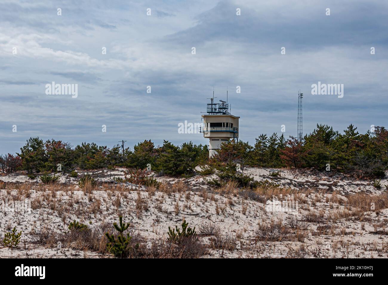 Dunes en hiver, Delaware, Etats-Unis, Delaware Banque D'Images