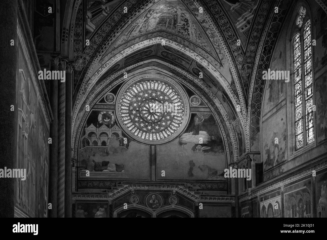 Ancienne basilique papale de San Francesco d'Assise. Art et religion. Banque D'Images