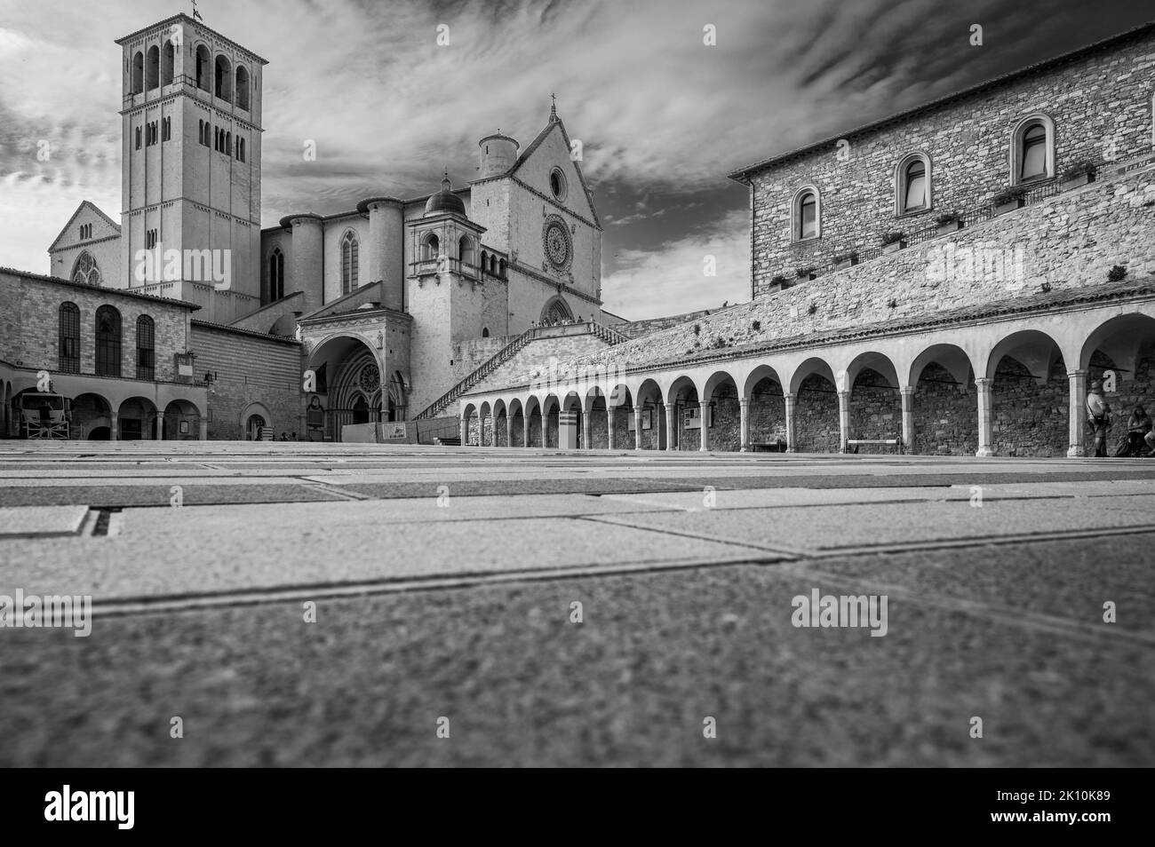 Ancienne basilique papale de San Francesco d'Assise. Art et religion. Banque D'Images