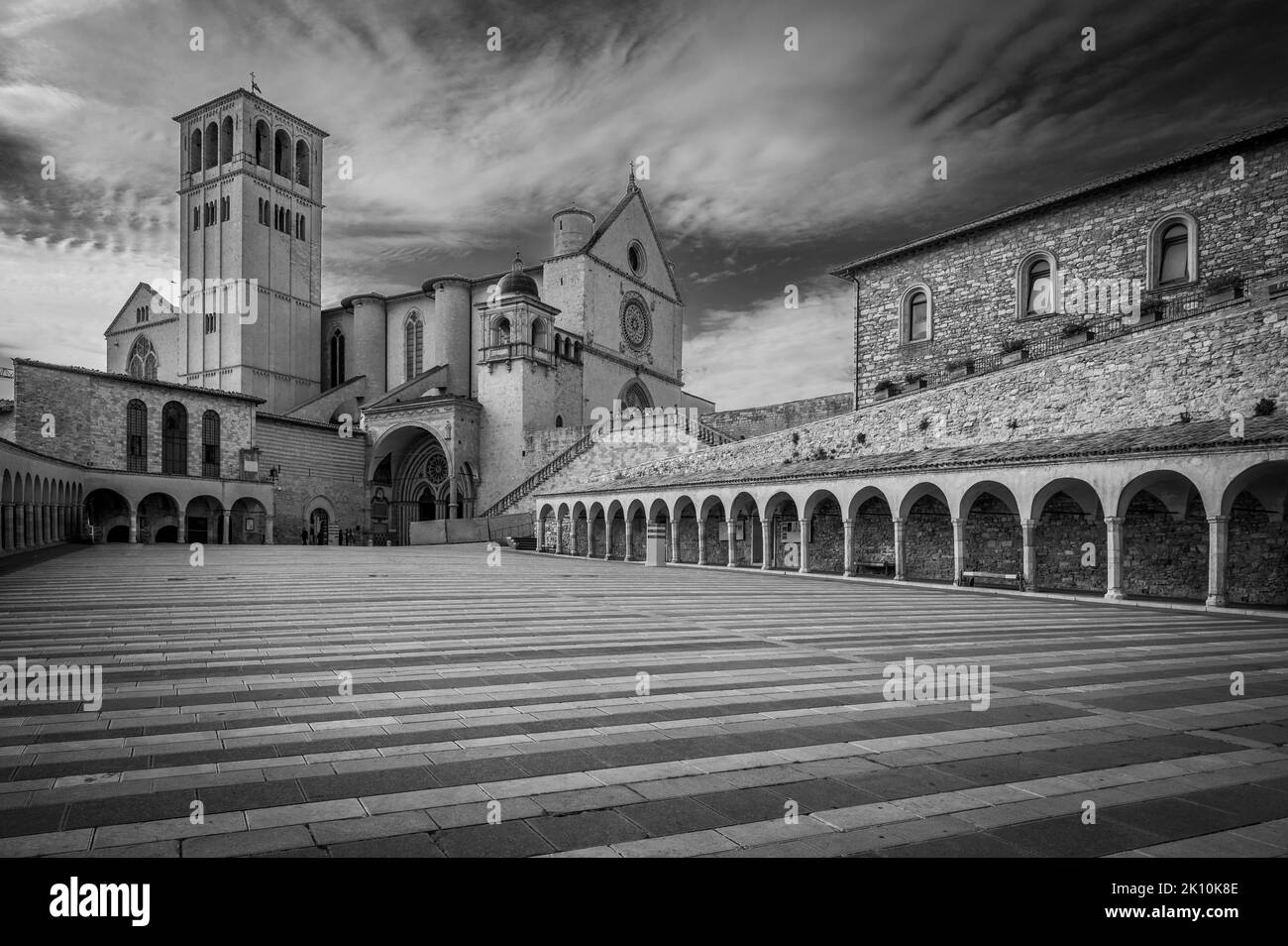 Ancienne basilique papale de San Francesco d'Assise. Art et religion. Banque D'Images
