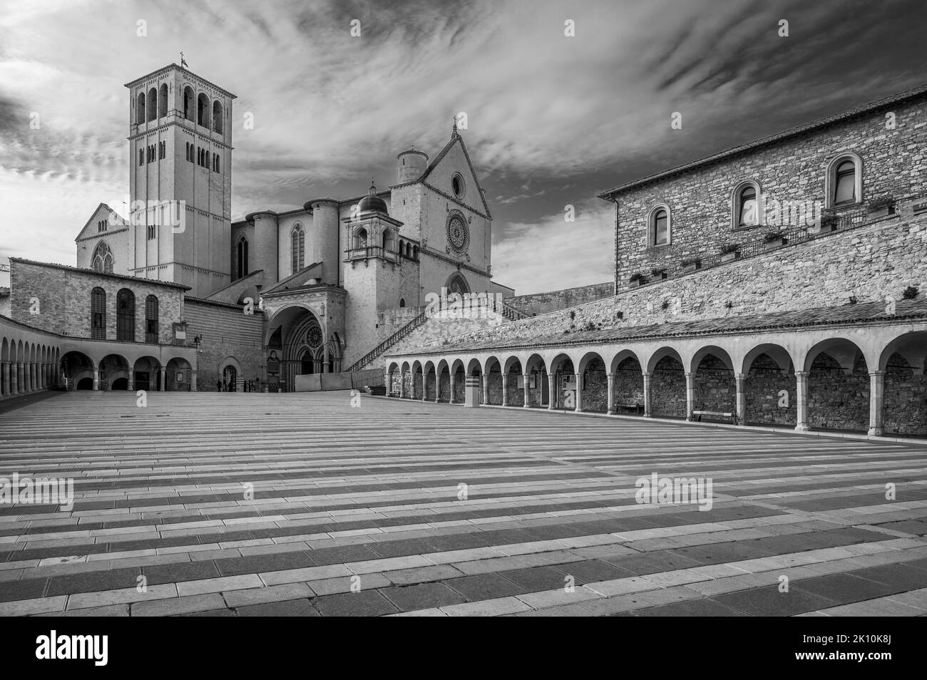 Ancienne basilique papale de San Francesco d'Assise. Art et religion. Banque D'Images