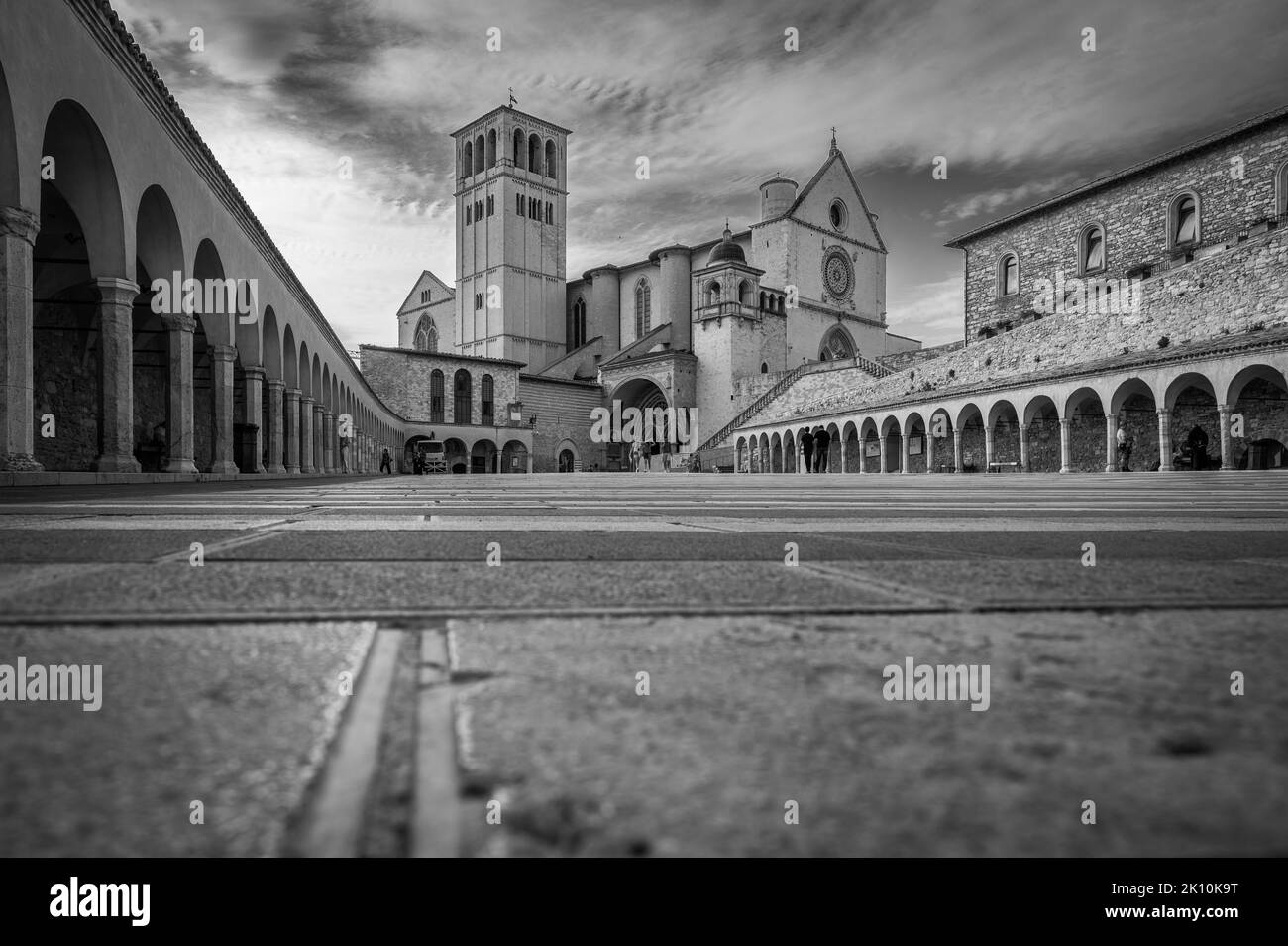 Ancienne basilique papale de San Francesco d'Assise. Art et religion. Banque D'Images