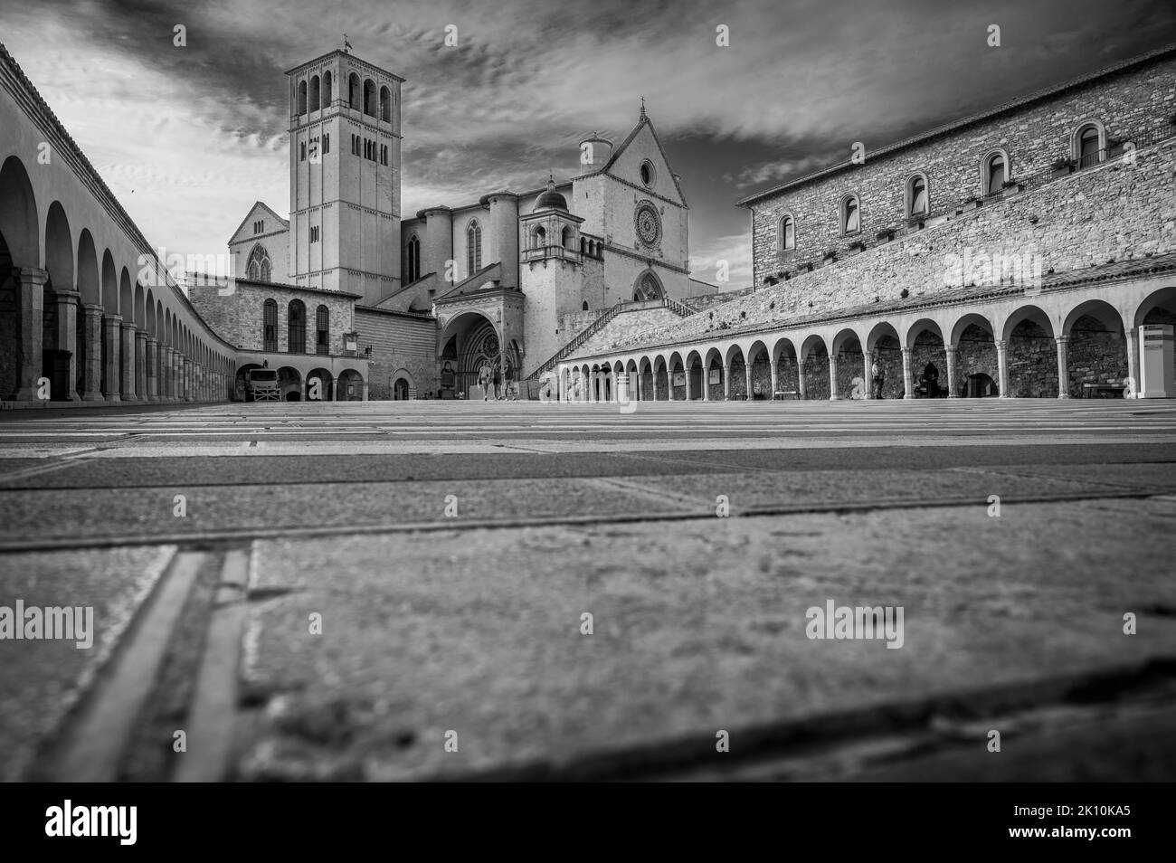 Ancienne basilique papale de San Francesco d'Assise. Art et religion. Banque D'Images