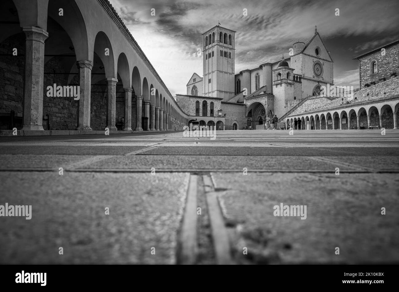 Ancienne basilique papale de San Francesco d'Assise. Art et religion. Banque D'Images