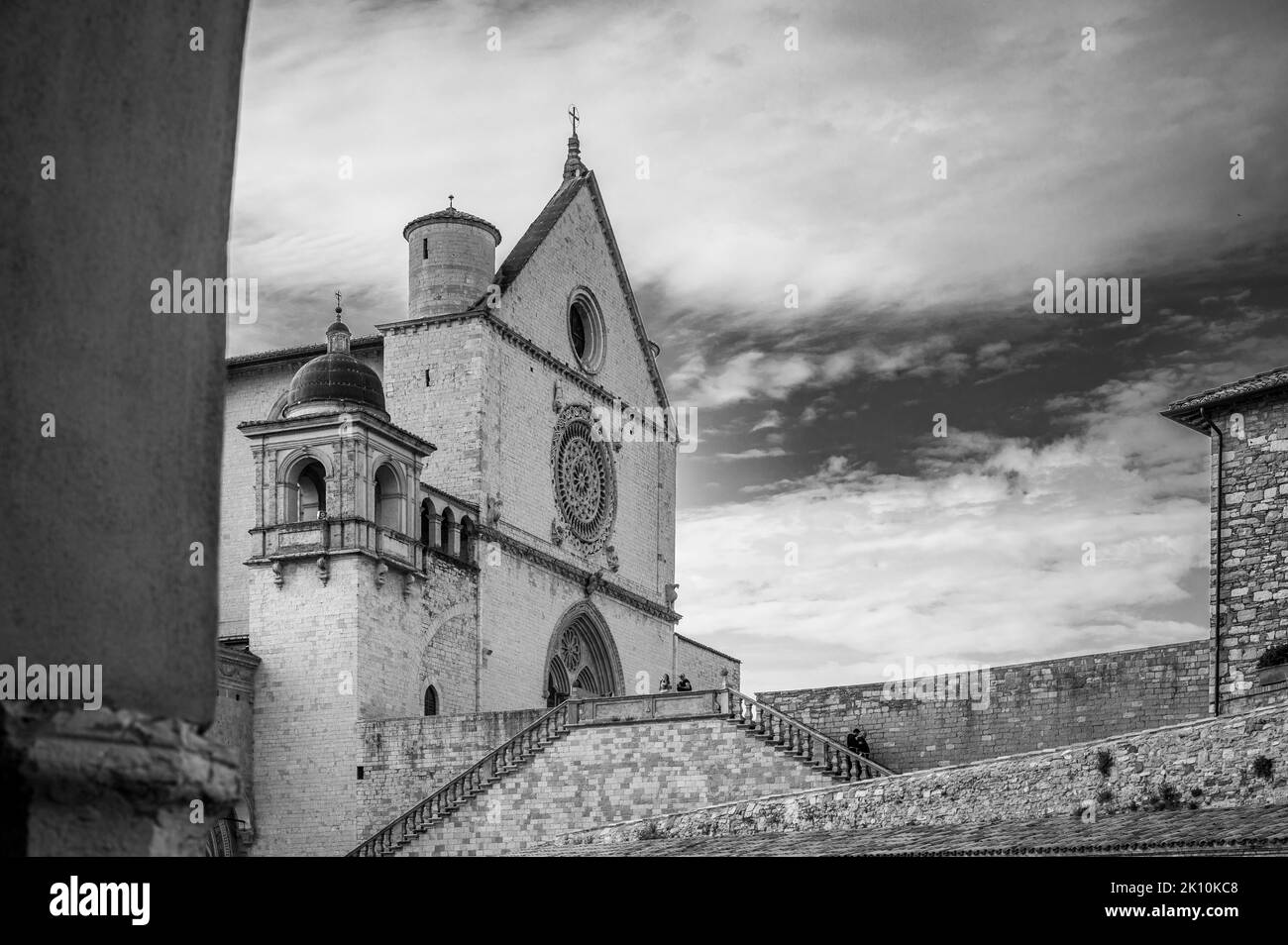 Ancienne basilique papale de San Francesco d'Assise. Art et religion. Banque D'Images