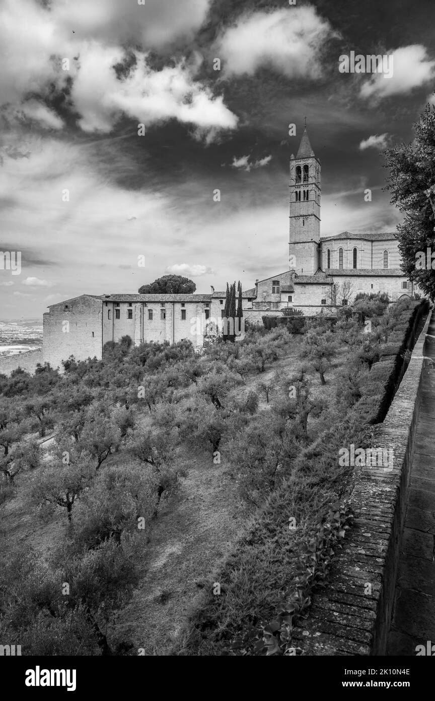 Assise, un voyage à travers l'histoire et la religion. Banque D'Images