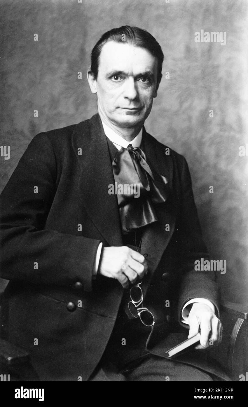 Portrait de Rudolf Steiner, 1916. Banque D'Images
