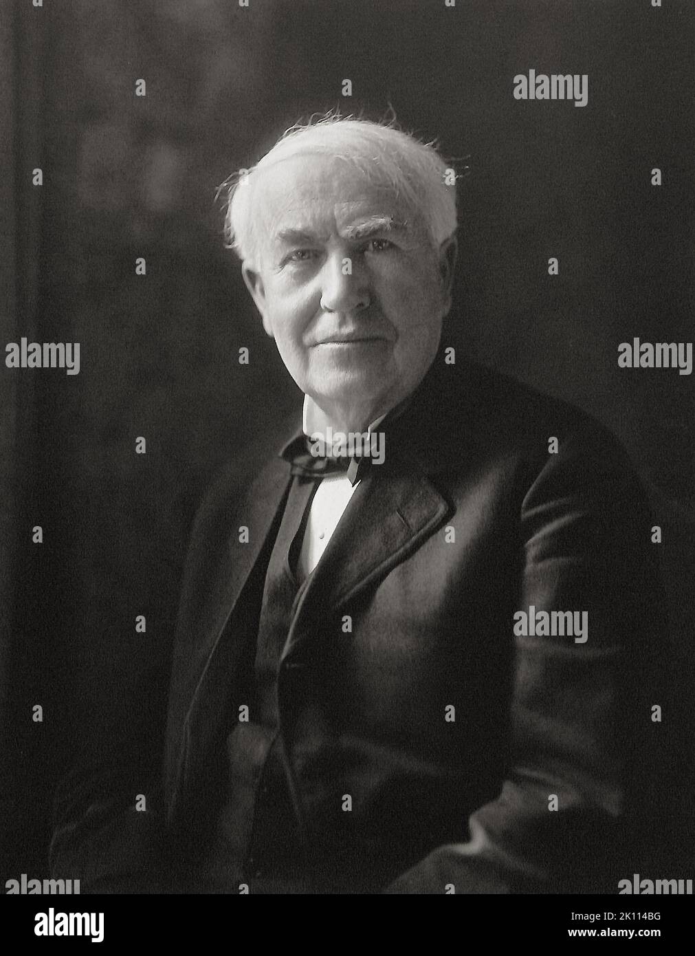 Portrait de Thomas Edison. Photo de Walter Scott Shinn New York 13 mai 1919 Banque D'Images