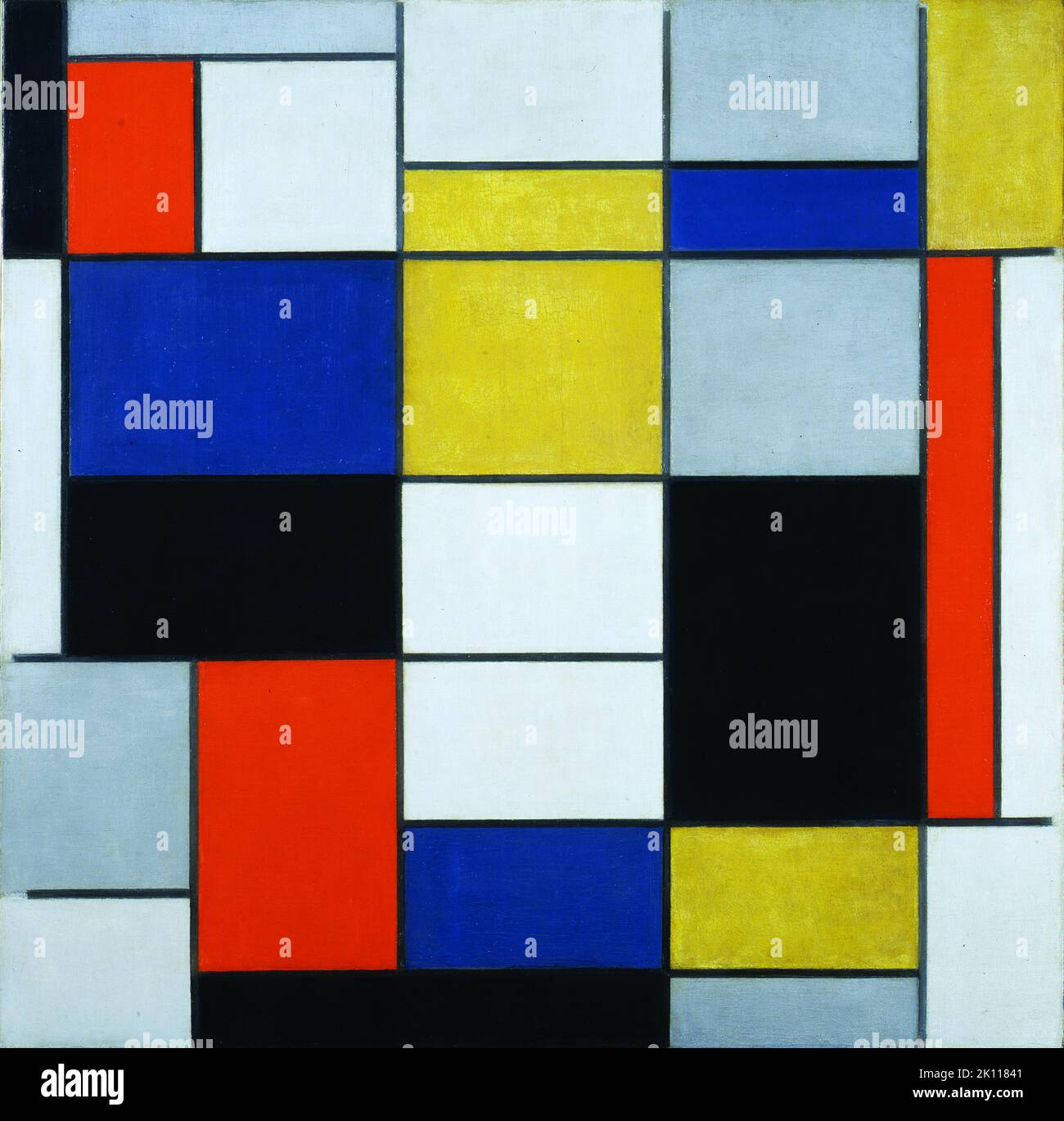 Piet Mondrian. Composition A Banque D'Images