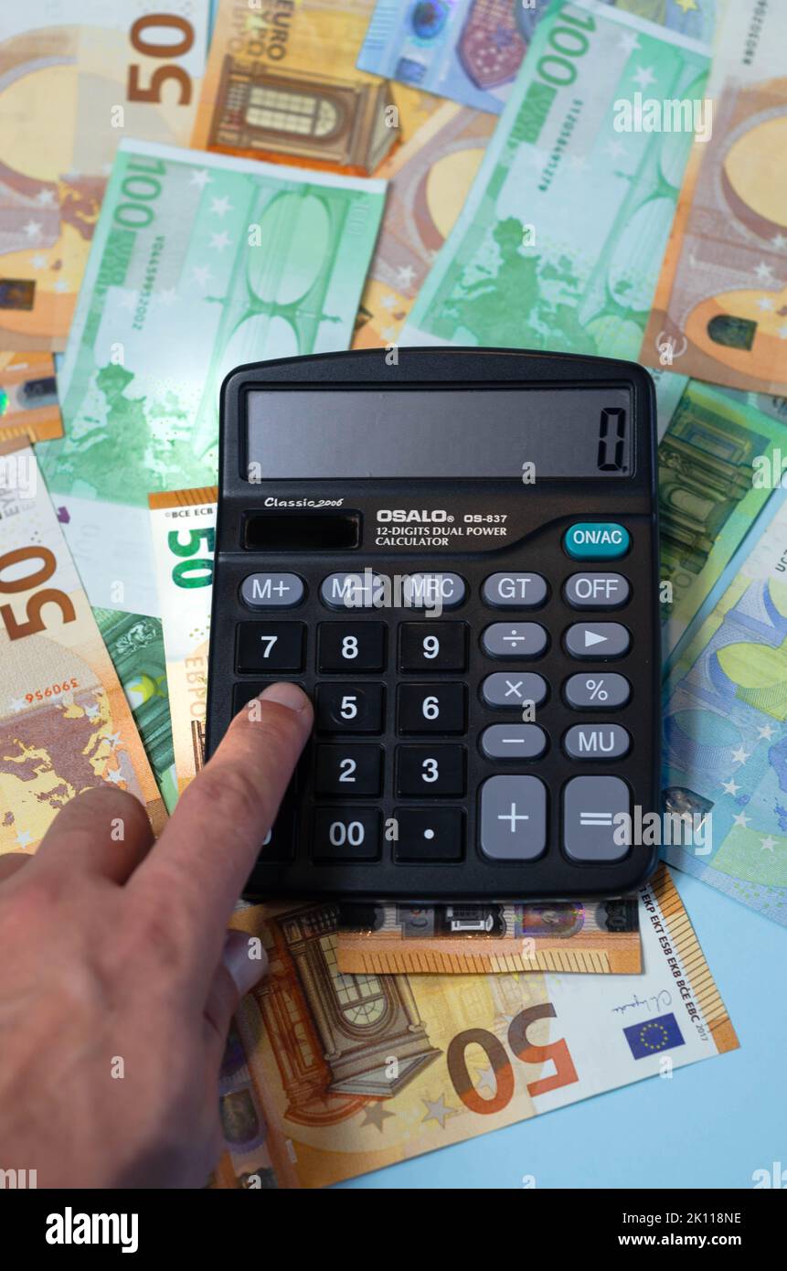 Calculatrice HR 150 TER - Euro et Tax + bobine et encre