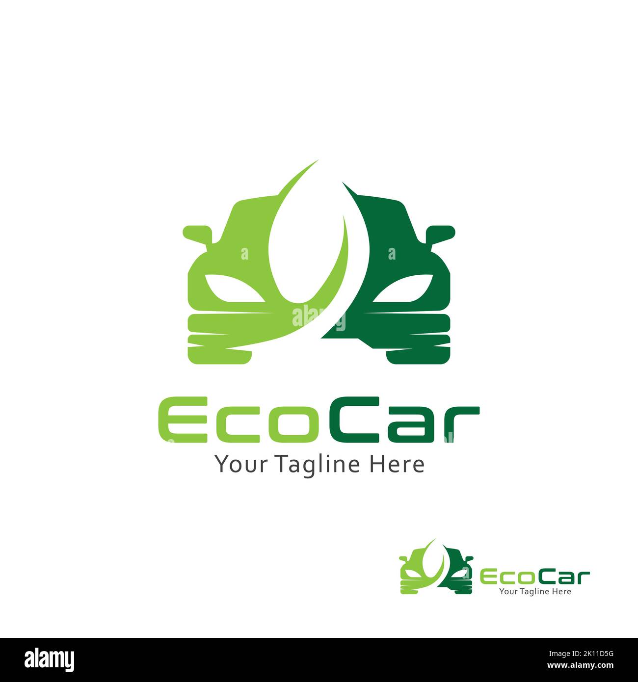 Voiture ecolo logo Banque d'images vectorielles Alamy